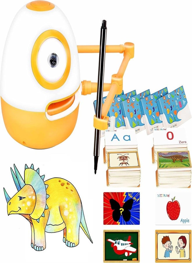 Drumstone (𝗦𝗽𝗲𝗰𝗶𝗮𝗹 𝟭𝟬 𝗬𝗲𝗮𝗿𝘀 𝗪𝗮𝗿𝗿𝗮𝗻𝘁𝘆) Smart Drawing Robot for Kids - Learn Writing, Spelling & Math | Interactive Tracing & Creativity Toy | Fun Early Education Gift for Learning - Image 1